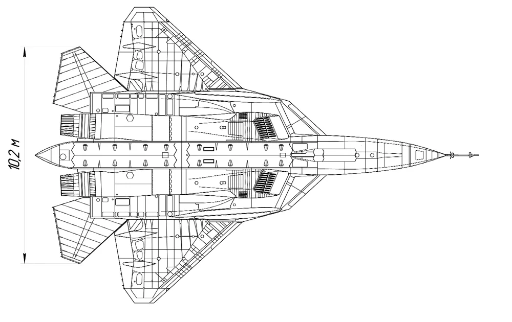 Схема Су-57